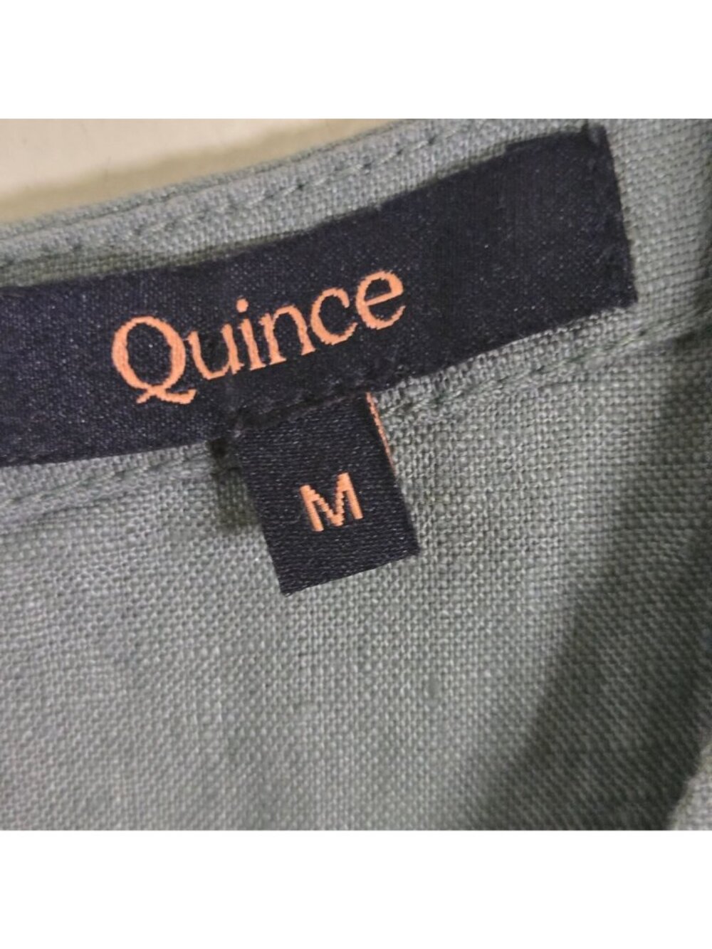 Quince 100% European Linen Tank Light Cargo Size M - Picture 9 of 11